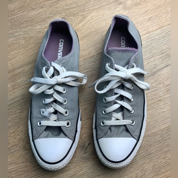 Converse All Star Gray Ladies Sneakers - Picture 4 of 9